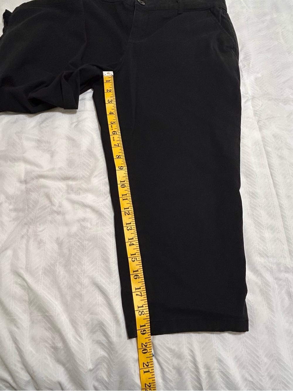 Style & Co Women’s Cropped twill capris black size 12P - Picture 9 of 11